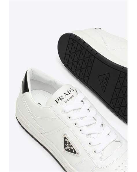 prada low top sneakers white|Prada downtown low top sneakers.